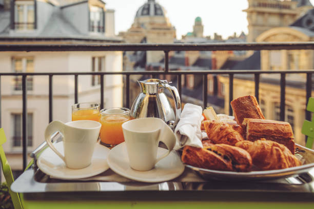 Typical Breakfast in Paris