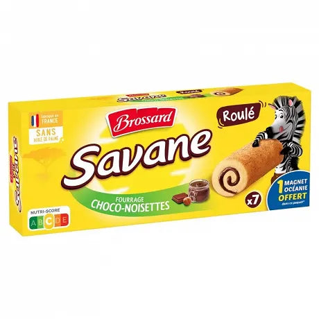 BROSSARD chocolate and hazelnut filled rolled cake 175g