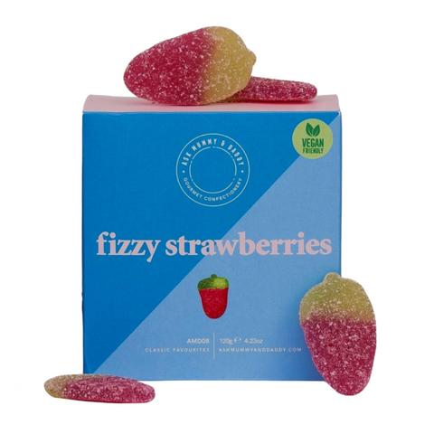 Ask Mummy & Daddy Fizzy Strawberries (120g)