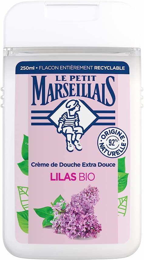 Le Petit Marseillais, Extra Gentle Shower Cream Organic Lilac 250ml.