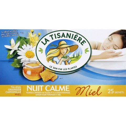 La tisanière Nuit calme miel & reine des prés 28g