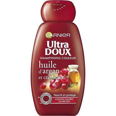 Ultra Doux Shampooing huile d'argan & cranberry cheveux colores 250ml freeshipping - Mon Panier Latin