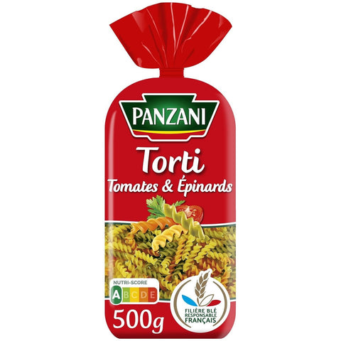 Panzani Pates Torti epinards & tomates 500g freeshipping - Mon Panier Latin