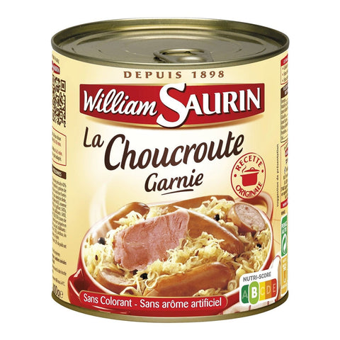 William Saurin Choucroute Garnie 800g freeshipping - Mon Panier Latin