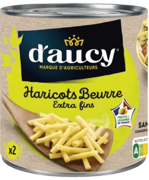 D'AUCY extra fine butter beans 220g