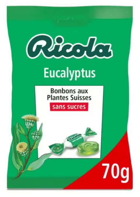 RICOLA Sugar-Free Eucalyptus sweets - 70 g