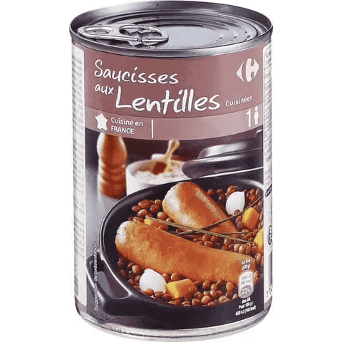Caƒ'te Table Lentil Sausages