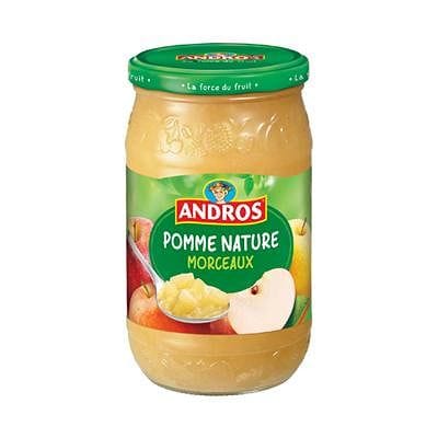 Andros Dessert pomme nature avec morceaux, bocal 750g freeshipping - Mon Panier Latin