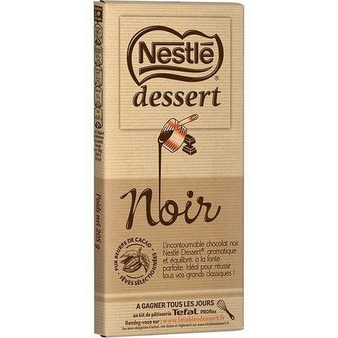 *PROMO* Nestle Dessert Tablette de chocolat patissier: chocolat noir 205g freeshipping - Mon Panier Latin
