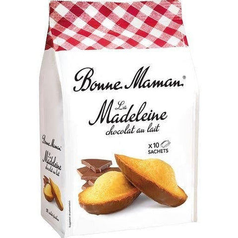 Bonne Maman Madeleines nappees de chocolat au lait, sachets individuels 300g freeshipping - Mon Panier Latin