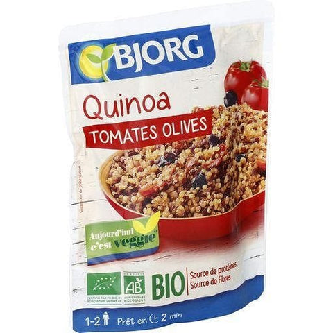 Bjorg Quinoa tomates olives bio veggie en poche 250g freeshipping - Mon Panier Latin