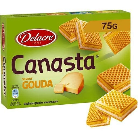 Delacre Canasta gaufrettes fourrees au gouda 75g freeshipping - Mon Panier Latin