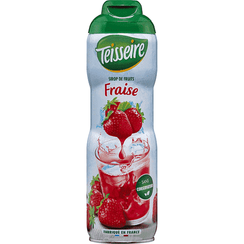 Teisseire Sirop de fruits fraise 60cl freeshipping - Mon Panier Latin