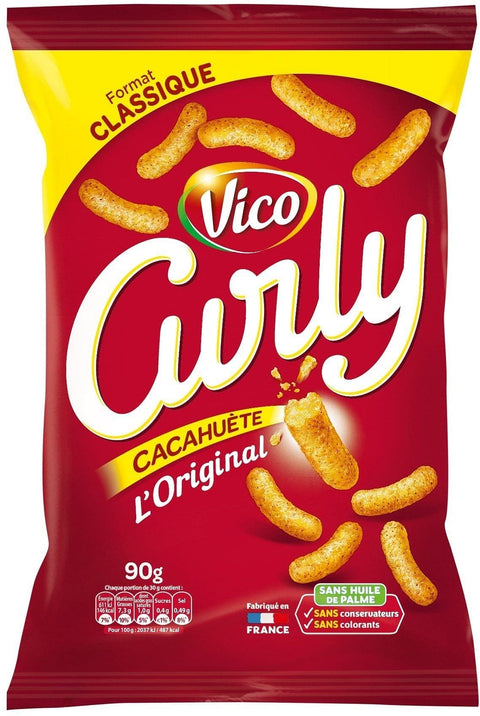 Curly Aperitifs cacahuete l'original 90g freeshipping - Mon Panier Latin
