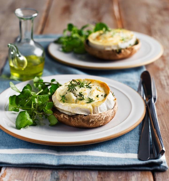 Fromage de chèvre sur champignon