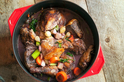 coq au vin traditional french food