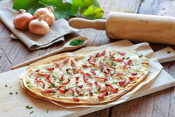 Tarte flambée: A traditional dish from Alsace