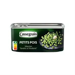 Cassegrain petits pois sélection tendres et fondants 140g