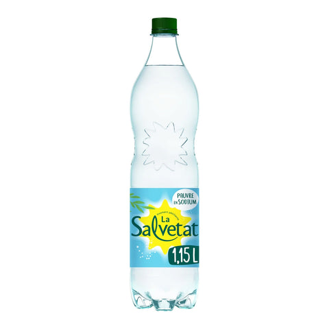 Salvetat Eau gazeuse minérale Pauvre en sodium - 1,15L