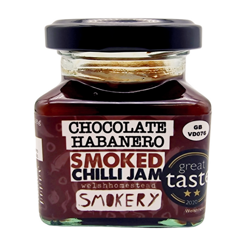 Welshhomestead Smokery Chocolate Habanero Smoked Chilli Jam (128g)