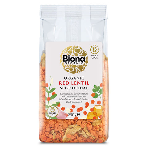 Biona Organic Spiced Lentil Dhal (250g)