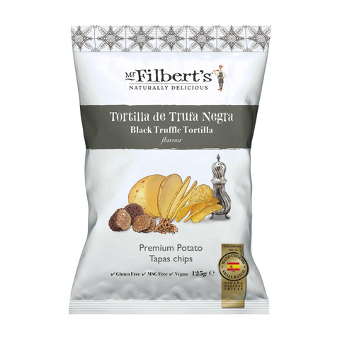 Mr Filbert's Black Truffle Tortilla Flavour Crisps (125g)