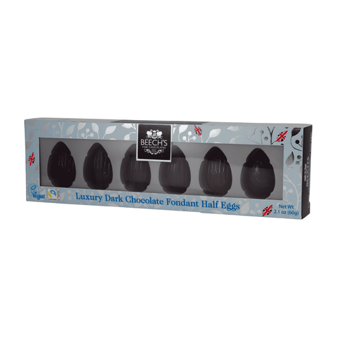 Beech's Fine Chocolates Luxury Dark Chocolate Fondant Half Eggs (60g)