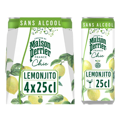 MAISON PERRIER Sparkling Drink CHIC LEMONJITO 4X25CL