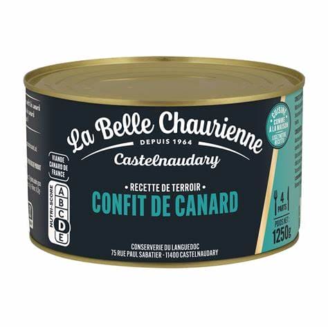 La Belle Chaurienne castelnaudary confit de canard du sud ouest 4/5 cuisses 1250g