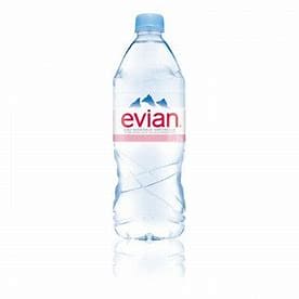 Evian eau minérale plaque naturelle 1L