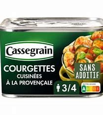 Cassegrain courgettes cuisinées à la provencale 660g