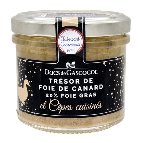 DUCS DE GASCOGNE Treasure of cooked duck liver and porcini mushrooms (20% foie gras) 90g