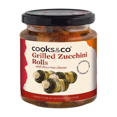Cooks & Co Grilled Zucchini Rolls with Pecorino Cheese (280g)
