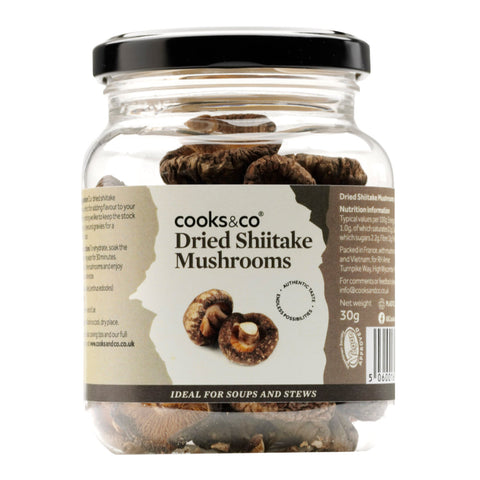 Cooks & Co Dried Shiitake Mushrooms (30g)