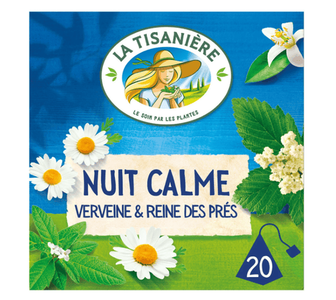 LA TISANIERE Infusion Nuit Calme Verveine &amp; Reine des prés -30g