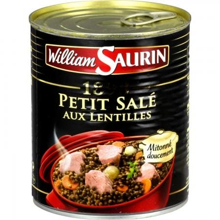 Wiliam saurin petit sale aux lentilles 4x4 -840g