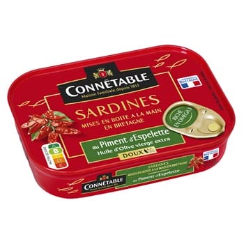 Connetable Sardine au piment d'espelette huile d'olive 115g