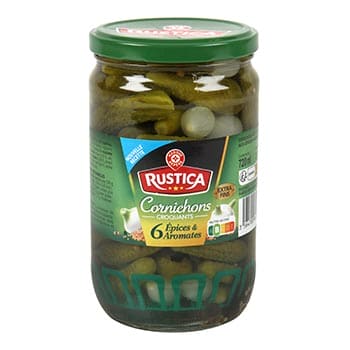 Rustica cornichons 6 epices -360g