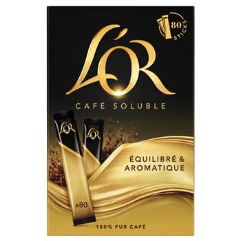 L'Or Cafe soluble x80 sticks - 144g