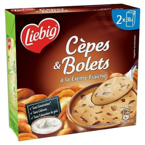 Liebig Soupe cepes & bolet creme fraiche x 2 briques de 30 cl freeshipping - Mon Panier Latin