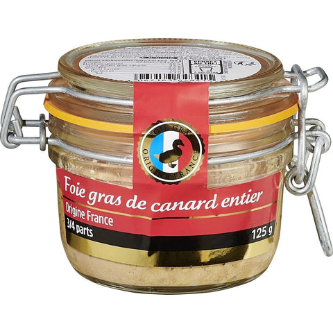 Foie gras de canard entier le bocal de 125g freeshipping - Mon Panier Latin