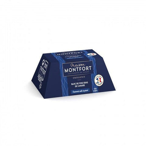 Maison Montfort - Bloc de foie gras de canard finement sale et poivre 150g freeshipping - Mon Panier Latin