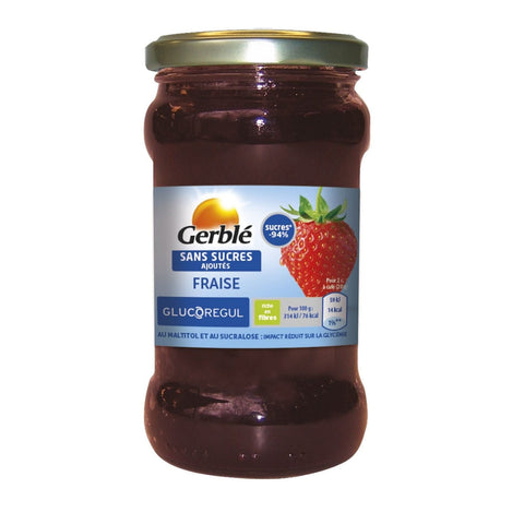 Gerble Confiture fraise sans sucres ajoutes 320g freeshipping - Mon Panier Latin