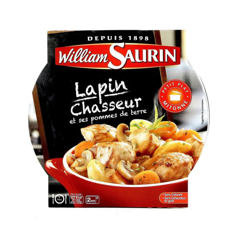 William Saurin Plat cuisine lapin chasseur/pommes de terre 280 g freeshipping - Mon Panier Latin