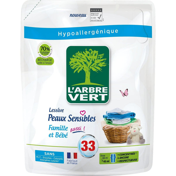 L'Arbre Vert Organic hypoallergenic liquid detergent refill