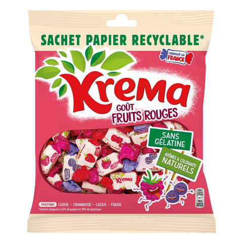 Krema Bonbons fruits rouges le paquet de 240g freeshipping - Mon Panier Latin