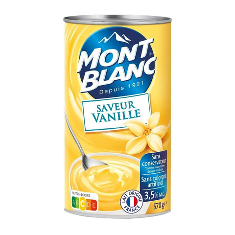 Mont Blanc Creme dessert vanille 570g freeshipping - Mon Panier Latin