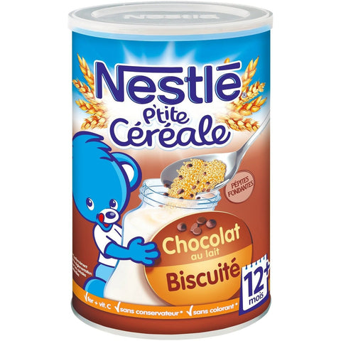 Nestle Ptite cereale en poudre chocolat au lait biscuite des 12mois 400g freeshipping - Mon Panier Latin