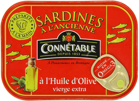 Connetable Sardines Huile olive vierge extra 115g freeshipping - Mon Panier Latin