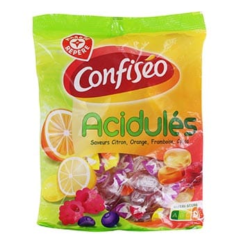 Confiséo Bonbons Acidulés fruits - 400g